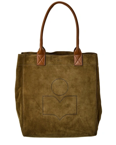 Isabel Marant Yenky Suede & Leather Tote In Brown