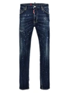 Dsquared2 Distressed Slim-fit Jeans With Unique Splatter Detailing