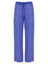 P.a.r.o.s.h . Wide-leg Trousers With Shimmering Sequin Detailing In Blue