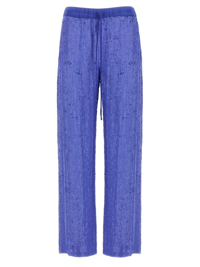 P.a.r.o.s.h Loose Waist Casual Pants In Purple