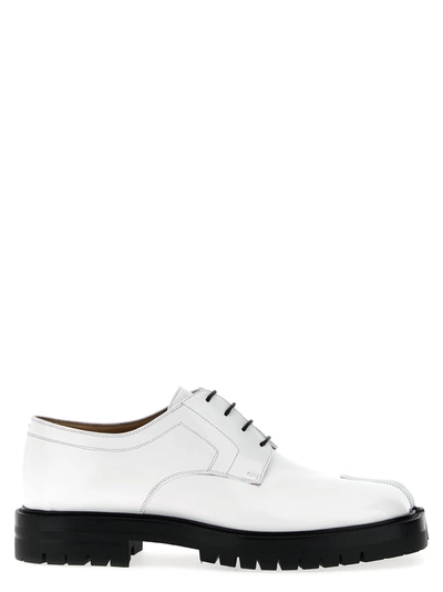 MAISON MARGIELA TABY COUNTRY LACE UP SHOES WHITE/BLACK