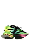 Balmain Neoprene And Leather Unicorn Sneakers