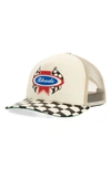 Rhude Off-white Chevron Rally Cap In Off-white