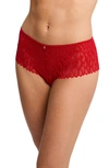 MONTELLE INTIMATES FEATHER LACE BRAZILIAN BRIEFS