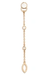 Courbet 18kt Recycled Yellow Gold Co Laboratory-grown Diamond Mono Hanging Earring In Rose Gold