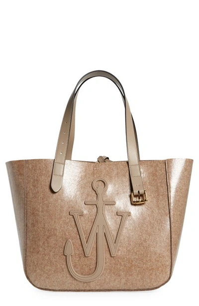Jw Anderson Belt Coated Felt Tote In Taupe