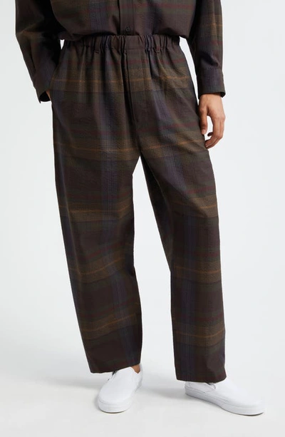 Lemaire Straight Pants In Brown