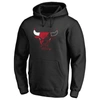 Fanatics Branded Black Chicago Bulls X-ray Pullover Hoodie In Black