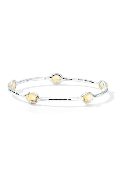 Ippolita Women's Rock Candy Sterling Silver & Orange Citrine Five-stone Bangle In Sedona