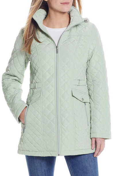 Gallery Quilted Jacket In Celery