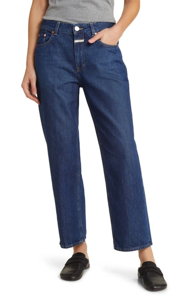 Closed Milo Straight-leg Cropped Jeans In Blue