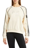 P.e Nation Crossman Organic Cotton French Terry Sweatshirt In Pearled Ivory