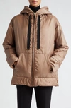 Max Mara Dali Insulated Hooded Jacket In Camel