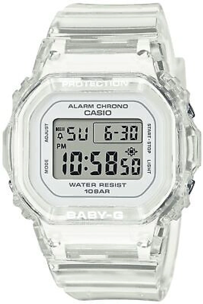 Pre-owned Casio Baby-g Bgd-565us-7jf Clear Color Women Watch Day/date Stopwatch Resin