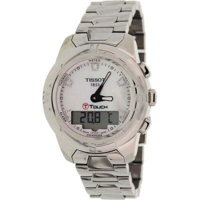 Pre-owned Tissot Women's T0472204411600 T-touch Ii Quartz Watch