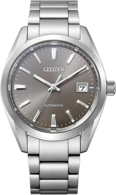 Pre-owned Citizen Nb1050-59h Mechanical Gray Dial Automatic Sapphire Glass Men Watch