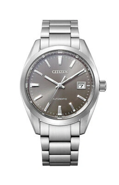 Pre-owned Citizen Nb1050-59h Black Analog Mechanical Auto Stainless Men's Watch In Box