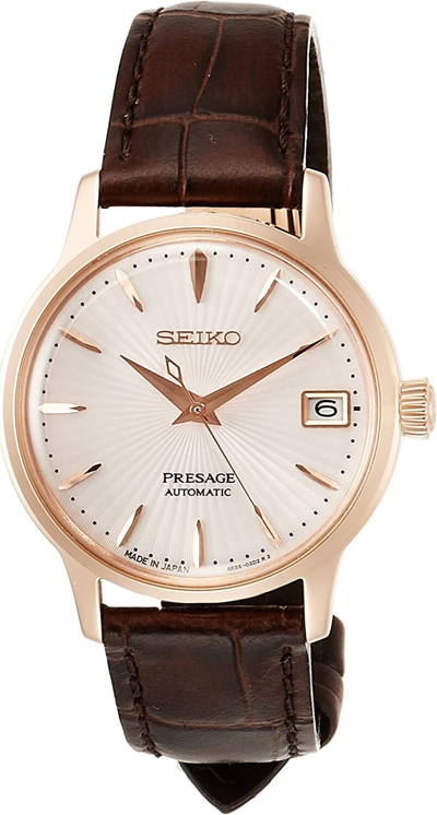 Pre-owned Seiko Srry028 Presage Automatic Mechanical Elegant Pale Pink Women`s Watch F/s