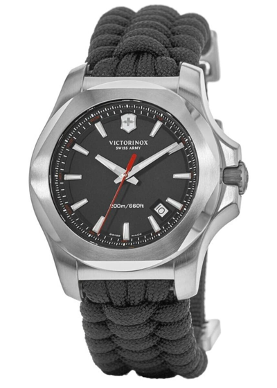 Pre-owned Victorinox Nnwt  Swiss Army I.n.o.x. Paracor Nod Black Dial Men's Watch 241726