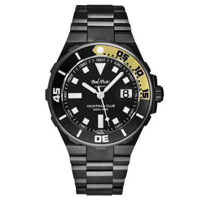 Pre-owned Paul Picot Men's 'yachtman Club' Black Dial Automatic Watch P1251n.nj.4000n.3614