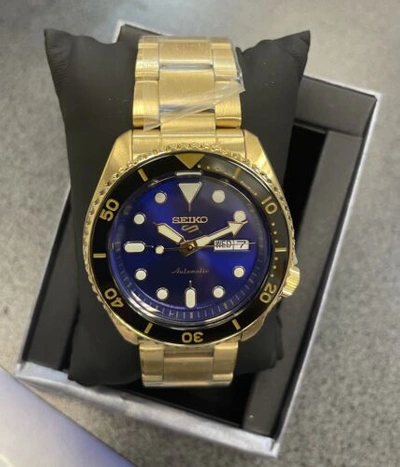 Pre-owned Seiko 5 Prospex Automatic Srpk20 Gold-tone Watch With Tag Made In Japan