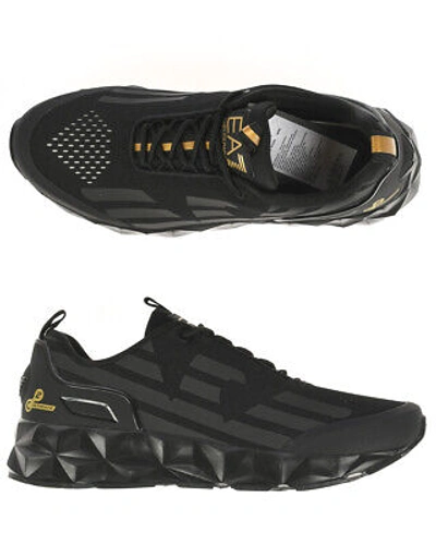 Pre-owned Ea7 Shoes Sneaker Emporio Armani  Man Sz. Us 6,5 X8x033xcc52 M701 Black