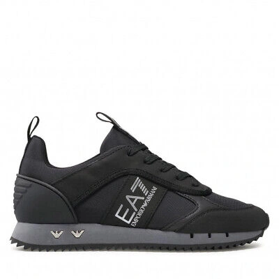 Pre-owned Ea7 Shoes Sneaker Emporio Armani  Man Sz. Us 5 X8x027xk219 Q226 Black