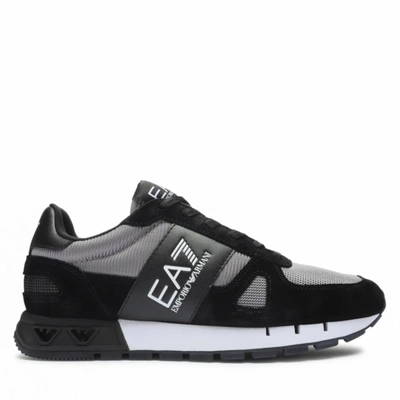 Pre-owned Ea7 Shoes Sneaker Emporio Armani  Man Sz. Us 6 X8x151xk354 S975 Black