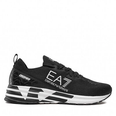 Pre-owned Ea7 Shoes Sneaker Emporio Armani  Man Sz. Us 5,5 X8x095xk240 A120 Black