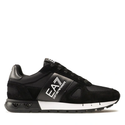 Pre-owned Ea7 Shoes Sneaker Emporio Armani  Man Sz. Us 8,5 X8x151xk354 A120 Black