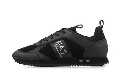 Pre-owned Ea7 Shoes Sneaker Emporio Armani  Man Sz. Us 7,5 X8x027xk347 S336 Black