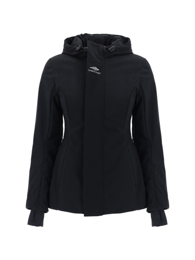 Balenciaga Women 3b Sports Icon Ski Hourglass Parka In Blue