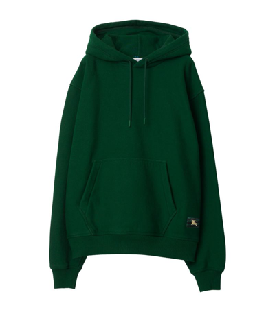 Burberry Cotton Hoodie In Ivy
