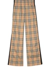 BURBERRY BURBERRY CHECK MOTIF COTTON TROUSERS