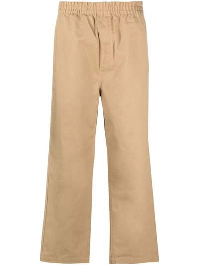Carhartt Wip Relaxed Straight Fit Pants In Beige