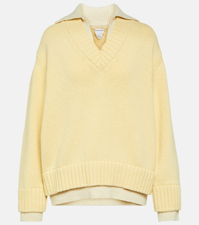 Bottega Veneta Wool Sweater In Yellow