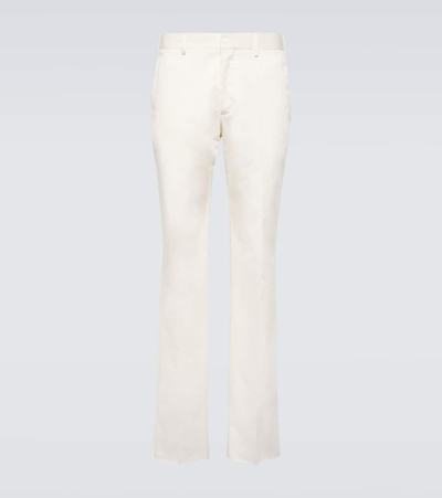 Lardini Cotton Chinos In White