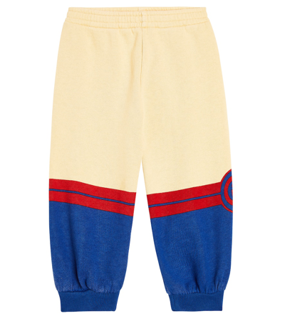 Gucci Baby Printed Cotton Jersey Sweatpants In Multicoloured