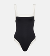 MARYSIA BIANCO MAILLOT SQUARE NECK SWIMSUIT