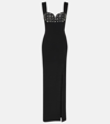 REBECCA VALLANCE BIANCA CRYSTAL-EMBELLISHED GOWN