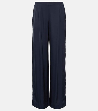 Velvet Livi Satin Wide-leg Pants In Grey