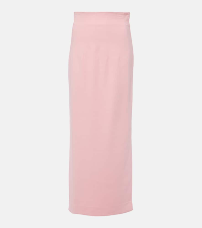 Staud Jeremiah High-rise Maxi Skirt In Pink