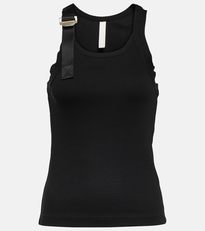 Dion Lee Safety Slider Cotton-blend Tank Top In Black