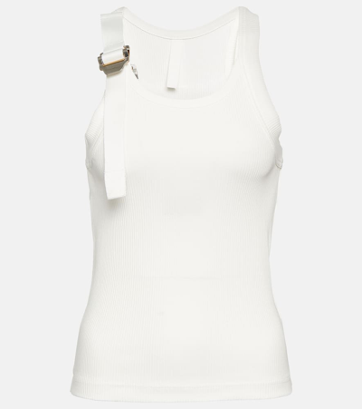 DION LEE SAFETY SLIDER COTTON-BLEND TANK TOP