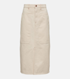 Isabel Marant Étoile Flozia Cotton Midi Skirt In White