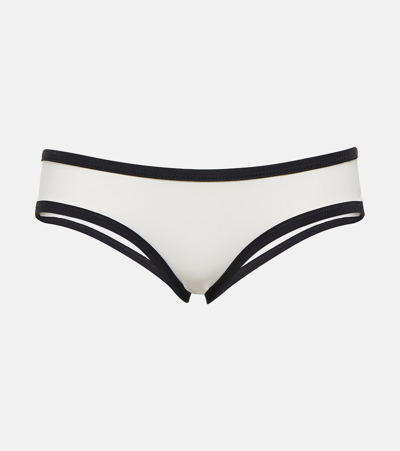 Marysia Ligne Low-rise Bikini Bottoms In White