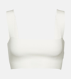 VICTORIA BECKHAM SQUARE-NECK CROPPED TOP