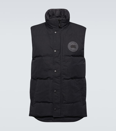 Canada Goose Black Label Garson Down Vest In Grey