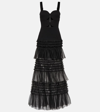 REBECCA VALLANCE AMELIA TULLE-TRIMMED GOWN