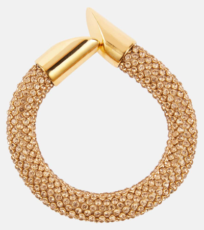 Rabanne Pixel Tube Bracelet In Gold